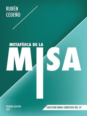cover image of Metafísica de la Misa
